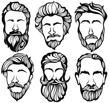 Erkek saç modelleri, sakallar ve bıyıkları. Nazik erkekler saç kesimleri ve traşları..