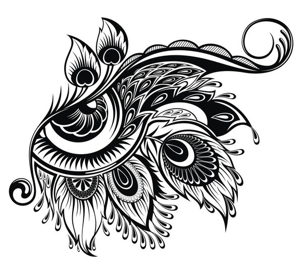 Логотип ресниц. Макияж с перьями. Символ глаза с павлиньими перьями
