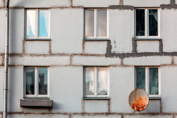 O velho Khrushchevs Moscovo. Casas históricas no centro da Rússia. — Fotografia de Stock