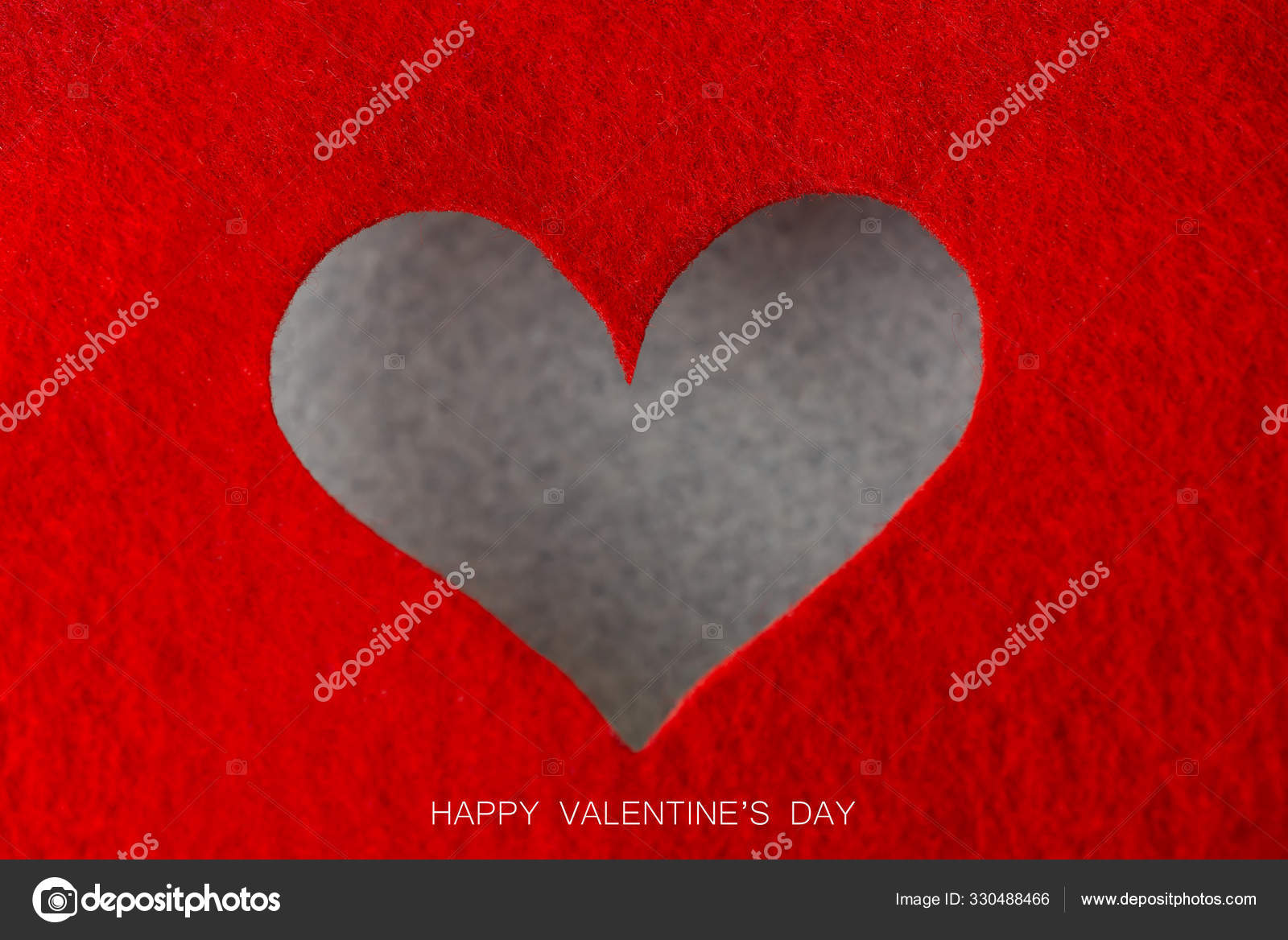 Felt Background concept for design to Valentines Day. Decorative heart