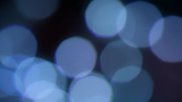 Fond Abstrait Avec Bokeh Lumières Défocalisées Ombre — Video