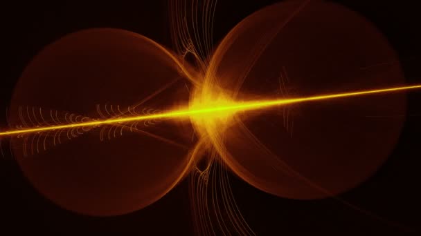 Looping Abstract Background Amber Light Effects. Effet graphique pour la conception graphique . — Video