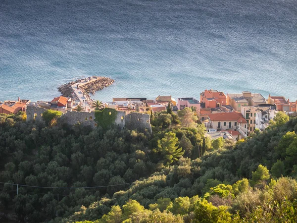 Corniglia Cinque Terre Five Lands Liguria Italy Beautiful Aerial View — Foto Stock