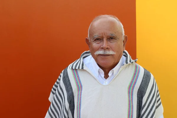 Senior Hispanic Man Traditional Clothing — 스톡 사진