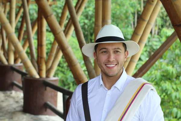 South American Farmer Traditional Outfit — 스톡 사진