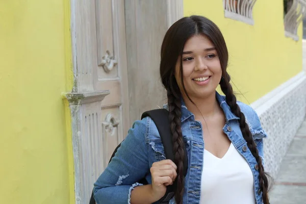 Retrato Una Hermosa Joven Parque —  Fotos de Stock