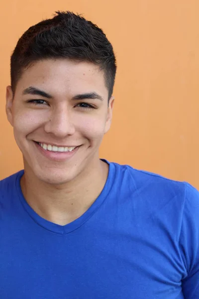 Close Portrait Handsome Young Man Street — Stock Photo, Image