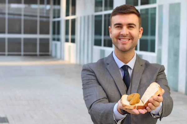 Metaforisch Beeld Van Misbruikte Zakenman Het Werk — Stockfoto