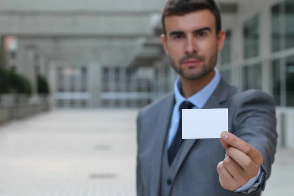 Empresario Punto Darte Tarjeta Visita — Foto de Stock