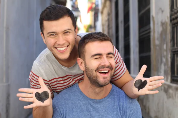 Homosexual Couple Showing Pure Love — Stock Photo, Image