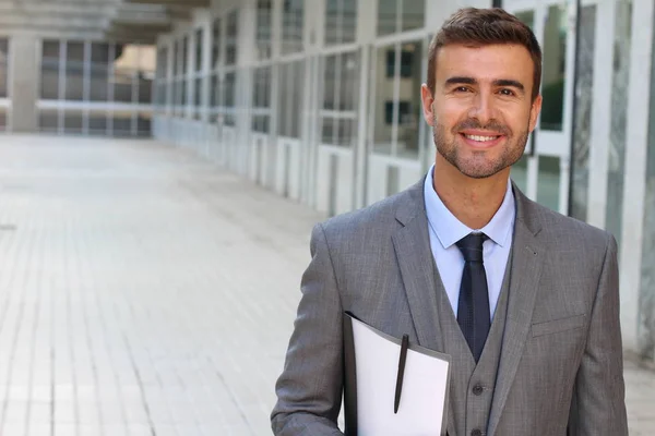 Boa Aparência Homem Elegante Sorrindo — Fotografia de Stock