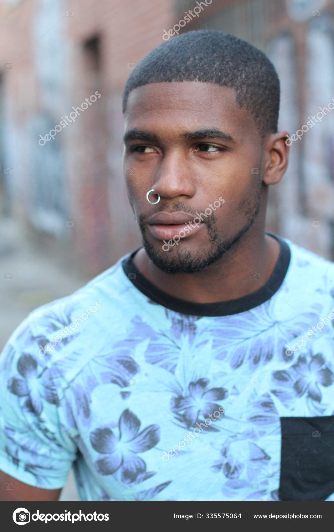 African american nose piercing