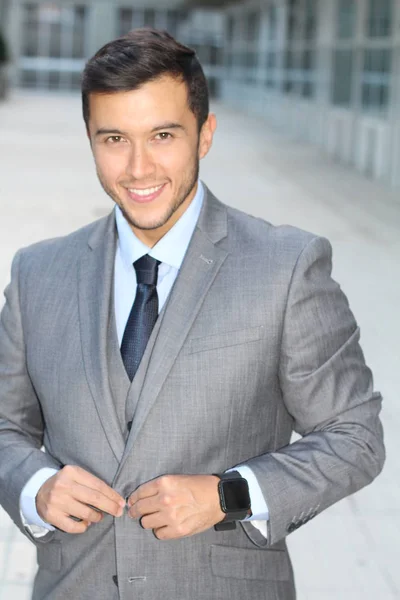 Good Looking Elegant Man Smiling — Stock Photo, Image