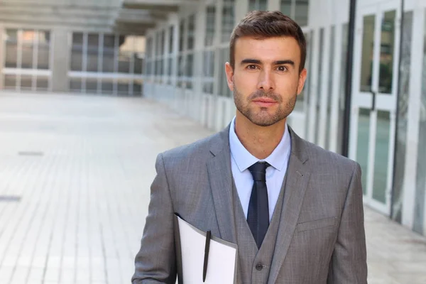 Boa Aparência Homem Elegante Sorrindo — Fotografia de Stock