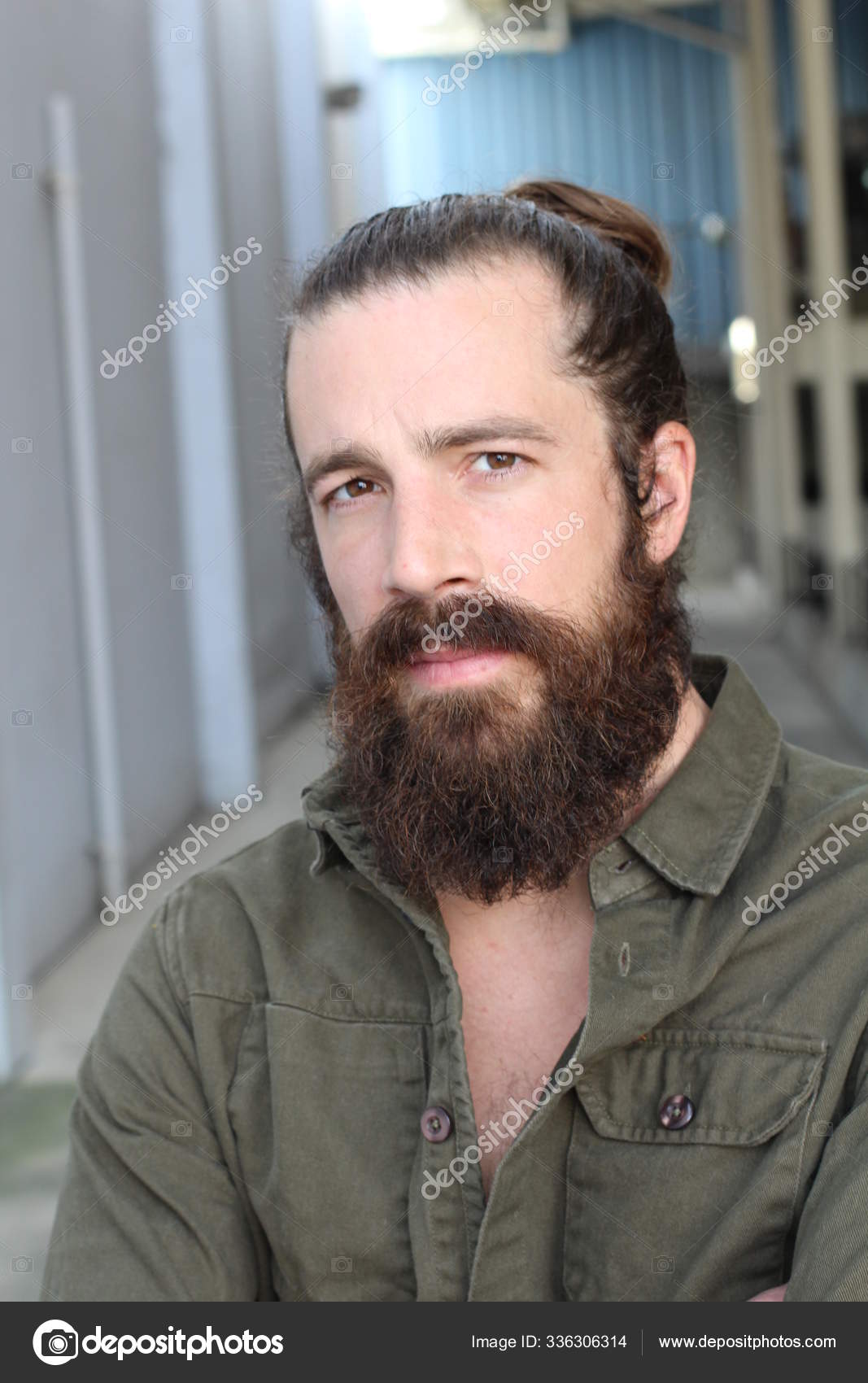 Man-Bun-Hairstyles-for-Bearded-Men - Mens Hairstyle 2020