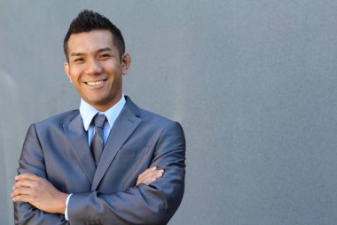 Portrait of a confident Asian lawyer outside