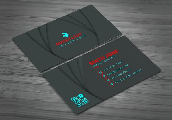 Business Card Design Template — Stock Photo, Image