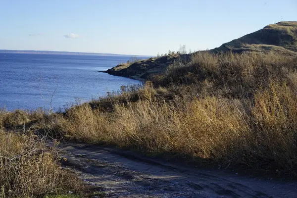 nehir, göl, road, Sonbahar, doğa, manzara 