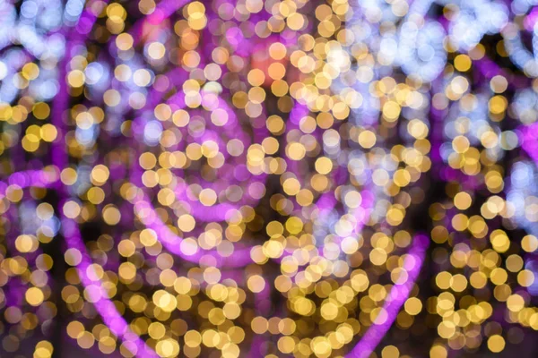Ünnepi Rózsaszín Arany Fények Karácsony Újév Háttér Gyönyörű Bokeh — Stock Fotó