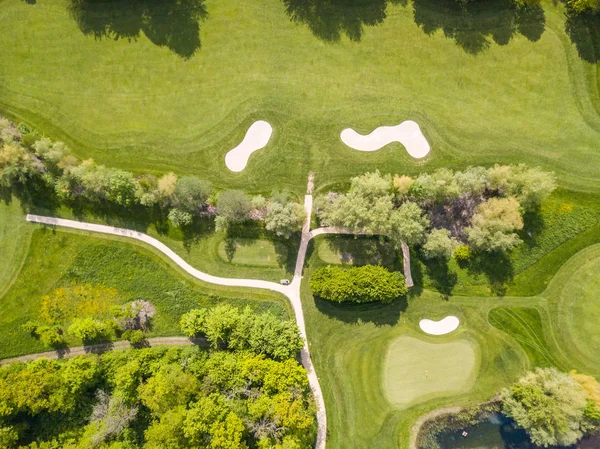 Veduta Aerea Del Campo Golf Europa — Foto Stock