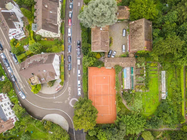 Aerial View Village Switzerland — Stock Photo, Image