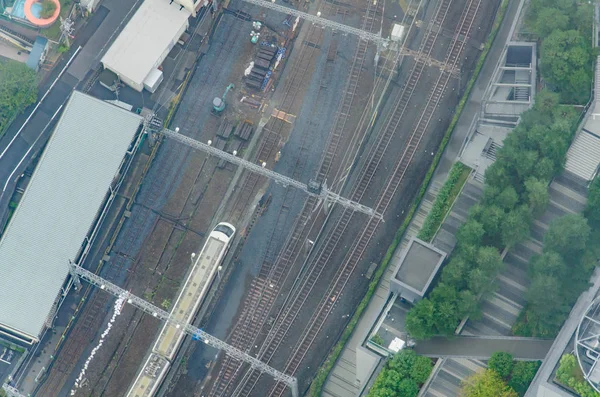 Luftaufnahme Der Tokyo Stadtlandschaft Von Hoch Oben — Stockfoto