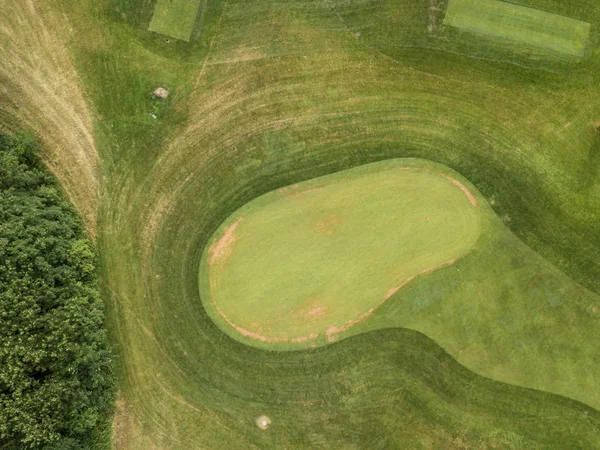 Letecký Pohled Golfové Hřiště Evropě — Stock fotografie