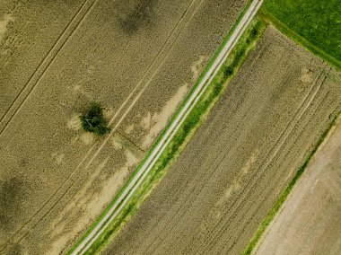 Tarım alanlarının havadan görünüşü