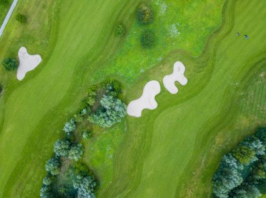 Avrupa 'daki golf sahasının havadan görünüşü