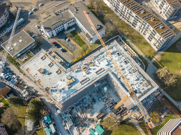 stock image Aerial view of construction site