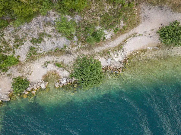 Superfície Água Mar Mediterrânico Piso Mar Visível Através Ondas Conceito — Fotografia de Stock