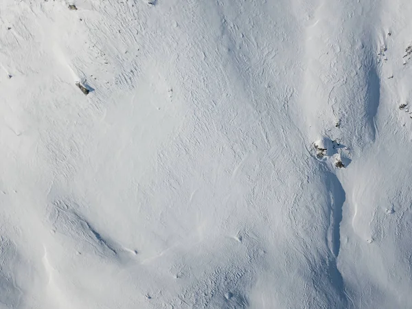 Aerial View Snow Covered Mountain Peak Swiss Alps — 스톡 사진