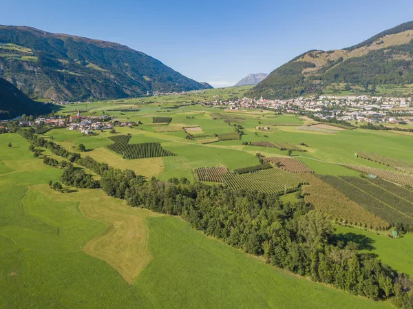 Vista Aérea Del Pueblo Suiza — Foto de Stock