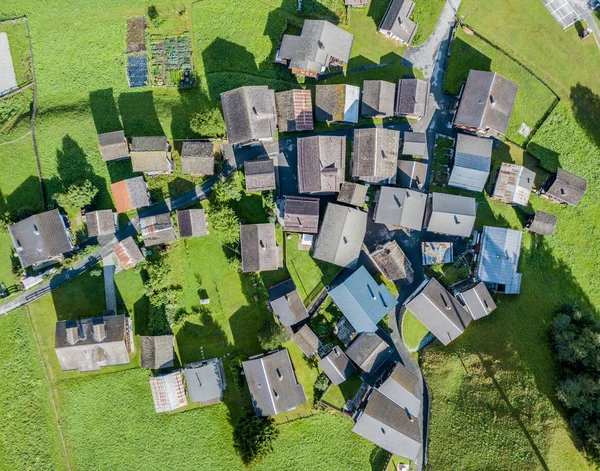 Aerial View Village Switzerland — Stock Photo, Image