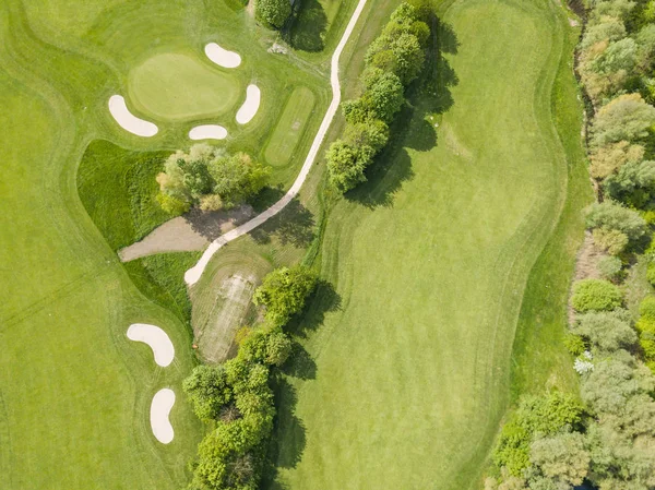 Veduta Aerea Del Campo Golf Europa — Foto Stock