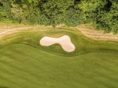 Avrupa 'daki golf sahasının havadan görünüşü
