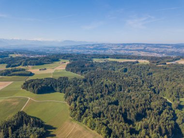 İsviçre, Avrupa kırsal kesiminin havadan görünüşü
