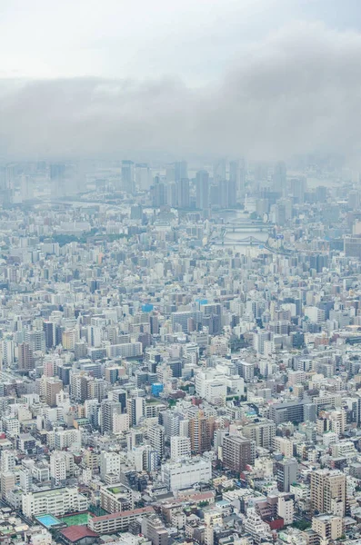 東京の街並みを上から見た空中風景 — ストック写真