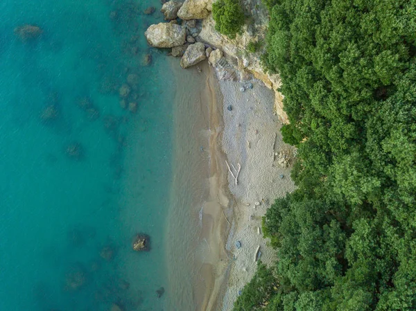 Kıyı Deniz Tabanının Havadan Görünüşü — Stok fotoğraf