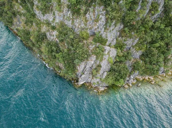 Vista Aérea Mar Com Reflexão Sobre Água — Fotografia de Stock