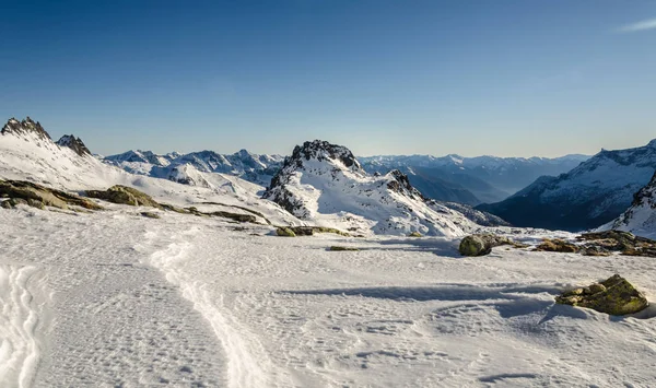 Panorama Drammatico Sulle Montagne Svizzera — Foto Stock