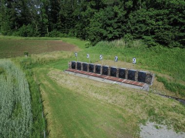 Atış menzilinin hava görüntüsü