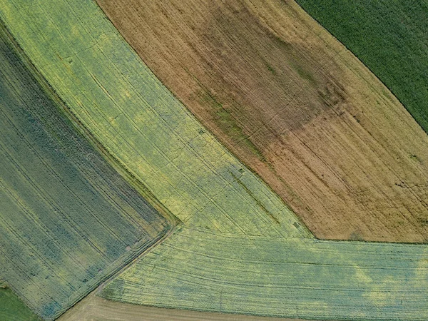 Аерофотозйомка Сільськогосподарського Поля — стокове фото