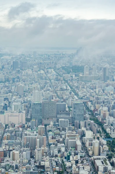 Luchtfoto Van Tokio Stadsgezicht Van Hogerop — Stockfoto