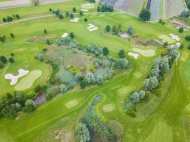 Avrupa 'daki golf sahasının havadan görünüşü