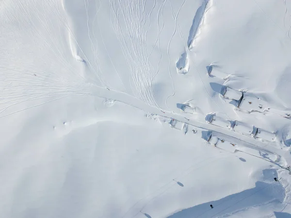 Flygfoto Över Skidorten Schweiz — Stockfoto