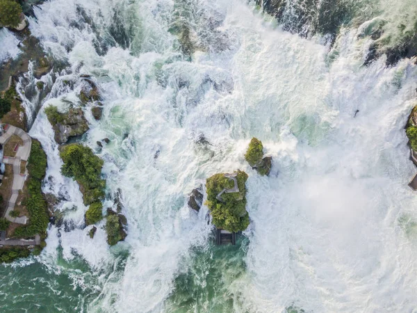 Vista Aérea Rhine Falls Perto Schaffhausen — Fotografia de Stock