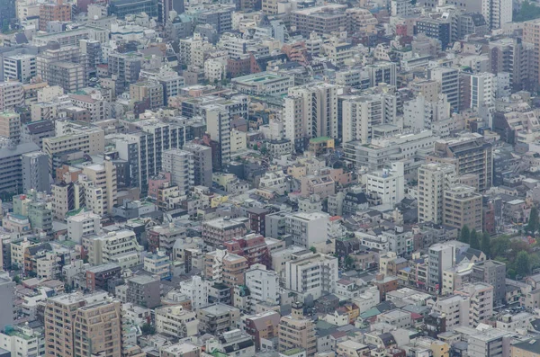 東京の街並みを上から見た空中風景 — ストック写真