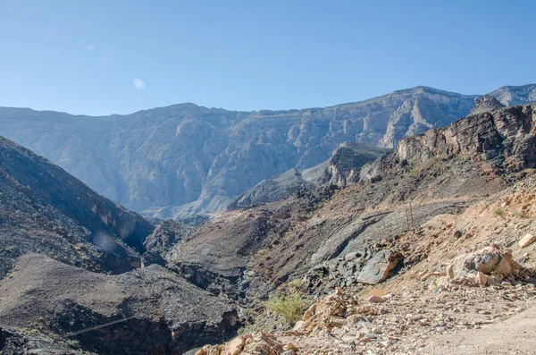 Rocky mountains in Oman without any trees — ストック写真