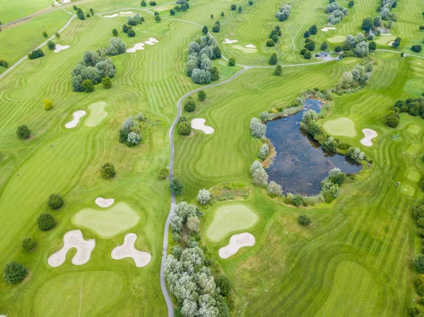 Veduta Aerea Del Campo Golf Europa — Foto Stock